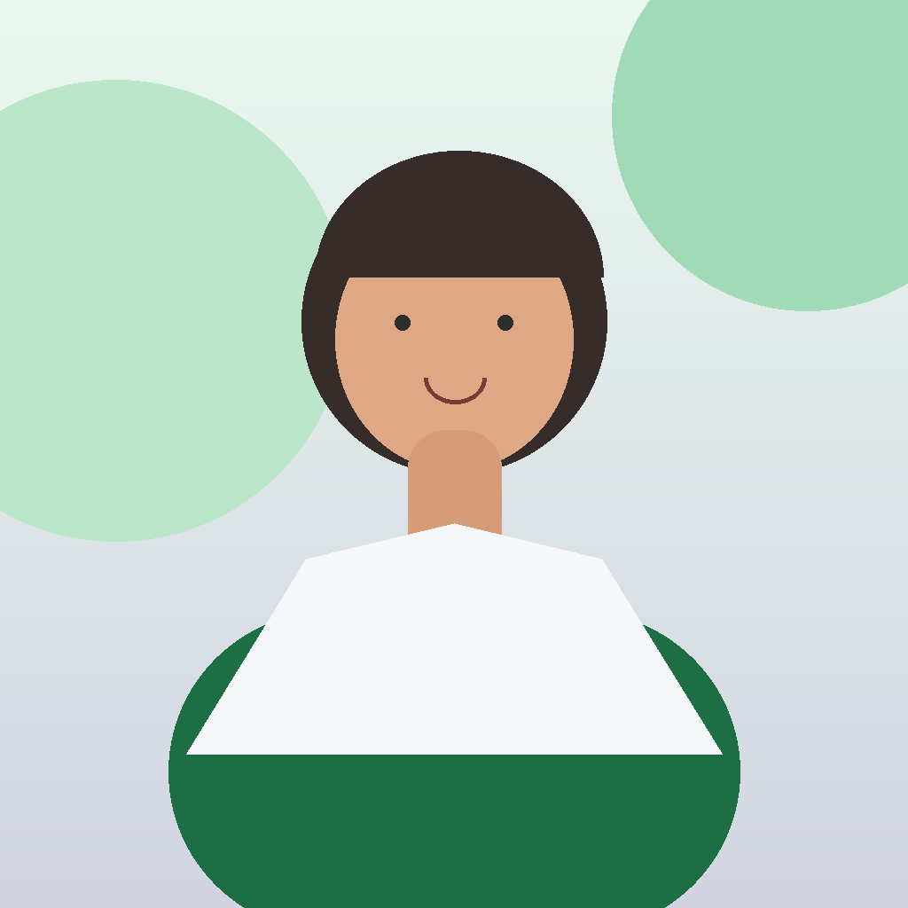 Sample square portrait photo with a circular profile picture preview overlay